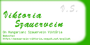 viktoria szauervein business card