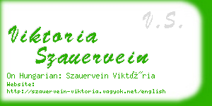 viktoria szauervein business card